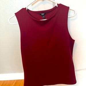 *like new* maroon express bodycon sleeveless top